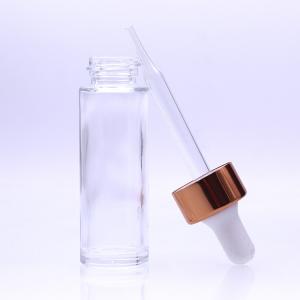 China Portable Clear Glass 15ml 0.5oz Serum Dropper Bottles supplier