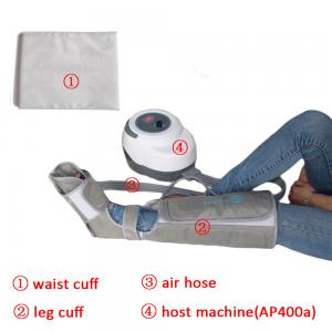 China Non - Woven Air Compression Leg Massager For Foot Calf And Thigh Circulation supplier