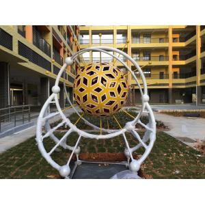 500 Mm Campus Decorative Metal Sculptures Hollow Metal Sphere Sculpture