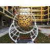 China 500 Mm Campus Decorative Metal Sculptures Hollow Metal Sphere Sculpture wholesale