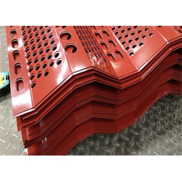 China Оцинкованной жести сетки Windbreak в 11 метр загородка пыли стальной красной Windproof wholesale