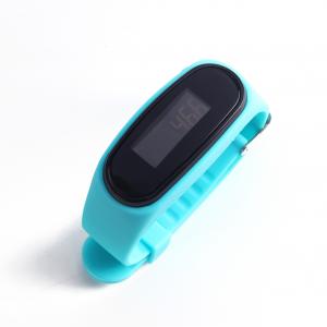 Unisex Silica Ge Basic Pedometer Watch Wristband Style Walking Watches Pedometer