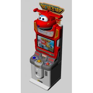 China Colorful Lighting Children Card Game Machine Super Wings Subject Easy Use supplier