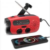 China Portable Solar Weather Radio Emergency Earthquake Flashlight on sale