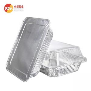 3004 Aluminium Foil Lunch Box Container Lids For Round Food Packaging