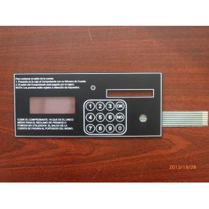 Embossed Rubber Keys Led Tactile Membrane Switch Keypad , Moisture Proof