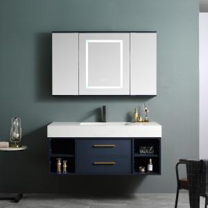 China Modern Wall Mounted Bathroom Cabinet Group Sink Hotel Bathroom Furniture Custom supplier