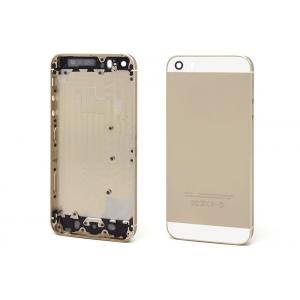 China 100% Fit iPhone 5S Housing Cover , High Copy Gold Battery Case Assembly supplier