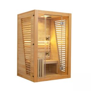 China Wooden Steam Sauna 2 Person Size Indoor Traditional supplier