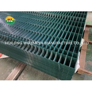 Pre Galvanized Pvc Coated Welded Mesh Fence 3 Curve Bend 2030mm High