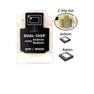 DUAL CHIP SIZE EEPROM ADAPTER 2 IN 1 QFN/WSON TO DIP8 SOCKET FOR PC BIOS LCD CAR KEY IMMO SMARTPHONE ETC