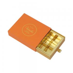 China 3X4 Dividers Pull Out Gift Box Gold Stamping Logo Multifunctional supplier