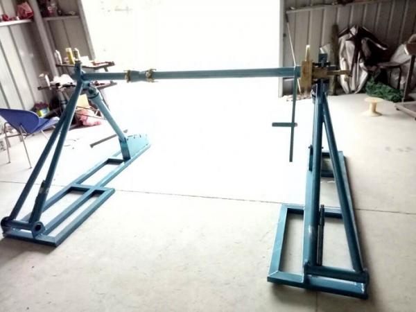 50 KN Rated Load Mechanical Cable Pulling Stand For Releasing Wire