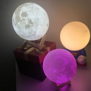 Blue tooth 3D Moon Lamp USB LED Night Light Moonlight Xmas Gift Touch Sensor Color Changing