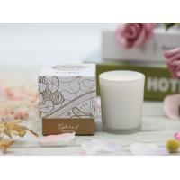 China Inner Frosted White Home Scented Candles Mini Size 15 Hours Burning Time on sale