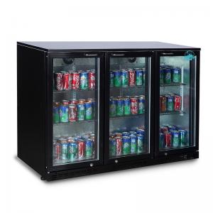 China 3 Doors Counter Top Beverage Fridge Beer Display Cooler Refrigerator Under Back Bar Beer Cooler supplier