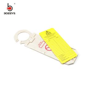 China Adhesive Safety Warning Signs , Plastic Material Electrical Lockout Tags supplier
