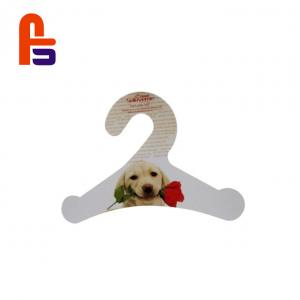 China Cute Dog Pattern Paper Coat  Made  Screen Printing Custom Cardboard Hangers supplier
