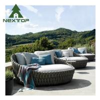 China Bedroom Garden Line Daybed Lounger Bed Outdoor Furniture Rattan Bed on sale