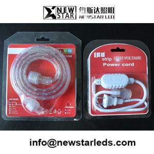 China 1M 5050 2835 RGB Waterproof 300 LED Strip Light 110V 220V Blister Package supplier