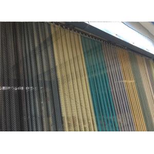 1.2mm Metal Mesh Fabric Curtain 8x8mm Cascade Coil Architectural Drapery
