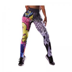 China Womens Tights High Waist Sport Leggings Womens Compression Tights 3D Print supplier