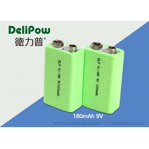 China Smart 160mAh Nimh 9v Rechargeable Battery 6F22 With UL / CE / ROHS  supplier