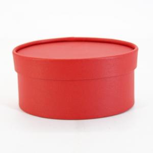China Luxury Red Cardboard Paperboard Oval Paper Gift Box Kraft Packaging supplier