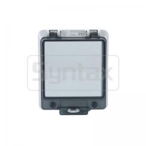 China Syntax AW86 IP67 Waterproof Hinged Windows For Wall Switches 107*129.5*32.5mm supplier