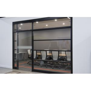 Aluminum Frame Tempered Glass Modern Office Partitions / Office Room Dividers Partitions