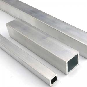China Hollow Aluminium Square Tubes 6063 T5 Black Silver Seamless Aluminum Tubing supplier