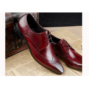 China Formal Oxford Men Brogue Shoes Cow Leather Plain Toe Classic Men Shoes supplier
