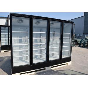 China R290 Four Swing Glass Drink Beer Display Fridge Cooler With Led Light supplier