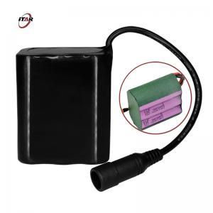 China 7800mAh 7.4V Rechargeable Battery Packs 18650  Waterproof Rubber Case supplier