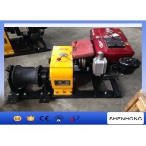 China Tower Erection Mechanical Device Diesel Cable Winch 8 Ton With 10HP Diesel Engine supplier