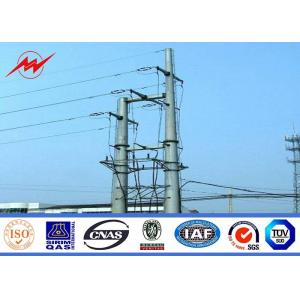 China 69kv Transmission Line Electrical Power Pole 35 Ft 1250 Kg Breaking Load Anti Rust supplier