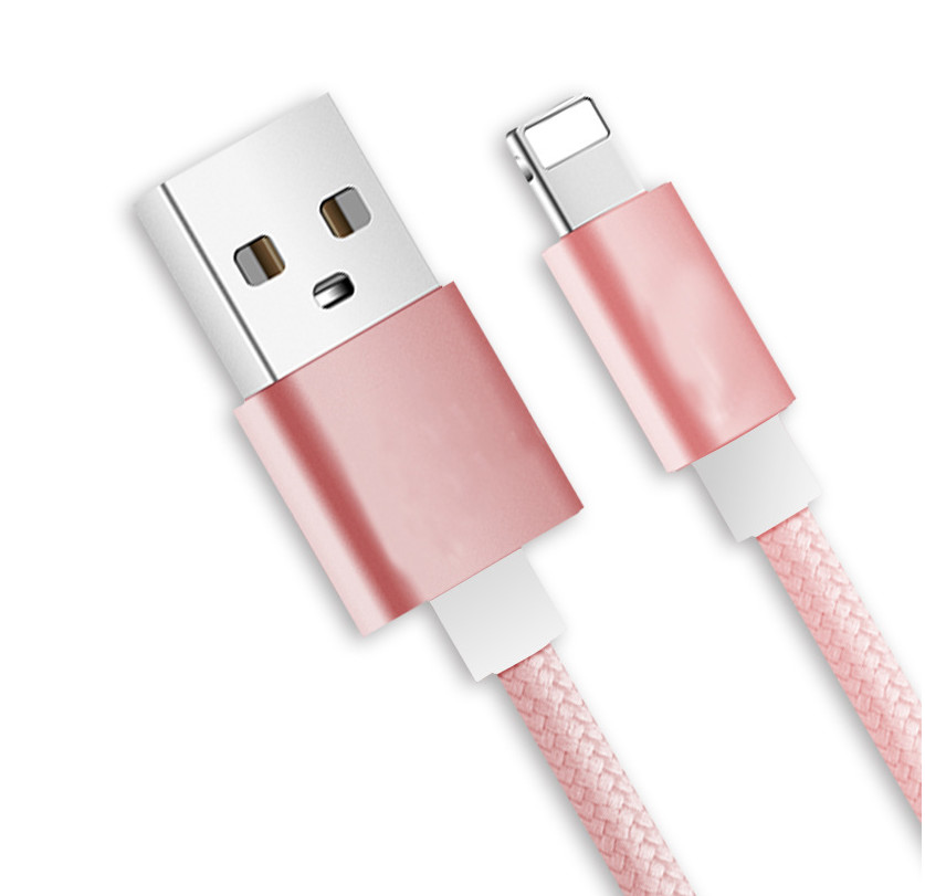 China 8ピン マイクロUsbのデータ ケーブルは、マイクロUsbのコードの合金の頭部長さをカスタマイズした on sale