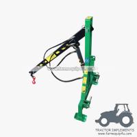 EC200 - Tractor Mounted 3 point Engine Hoist ; Boom Pole for lifting and moving farm equipment