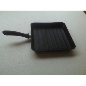 China 26CM Aluminum Square Frying Pan , Nonstick Stamped Bakery Pan wholesale