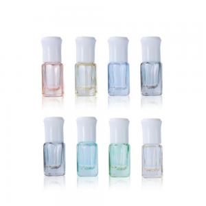 China 3ml Color Octagonal Roller Bottle Essential Oil Bottling Portable Thickened Glass supplier
