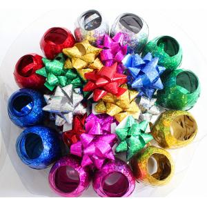 China Plastic Ribbon Confetti Star Bow Satin Curling Ribbon Egg For Decoration supplier
