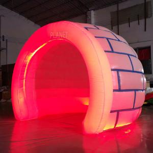 Outdoor Kids Inflatable Igloo Tent Igloo Dome Tent Camping Tent With LED Light