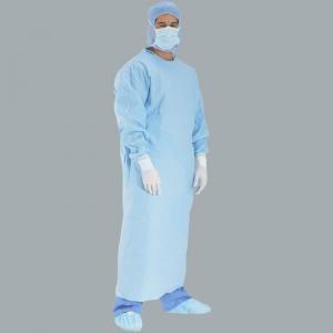 China Feeling Soft Disposable Surgical Gown Convenient Good Tensile Strength supplier