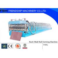 China Pre - painted Steel Roof Roll Forming Machine with 0.3 mm - 1.0 mm Thickness on sale