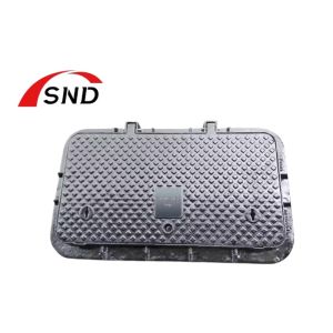 China GGG50 Material Ductile Iron Manhole Cover with 150KN Load Capacity and Heavy Thermal Gravity Casting wholesale