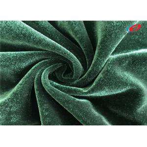 4 Way Stretch Spandex Warp Knitted Shiny Velvet Dress Fabric For Upholstery