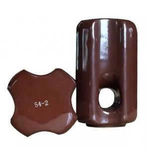 Electrical Ceramic Transmission Line Insulator Glazed Strain 600V