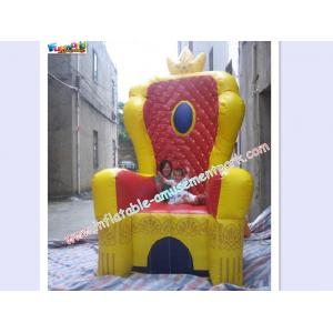 Custom Advertising inflatable , PVC Tarpaulin For King Throne Chair