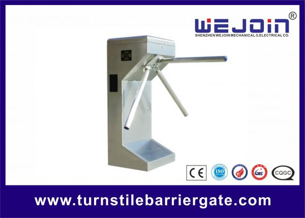 RFID Vertical Full Automatic Tripod Turnstile 304 Stainless Steel Security