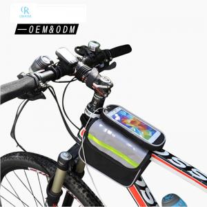 China Mobile Phone Holder Bicycle Pannier Bag Waterproof Mountain Road Bike Touchscreen Bag supplier